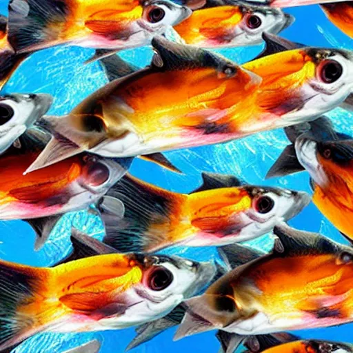 Image similar to fish in multiverse