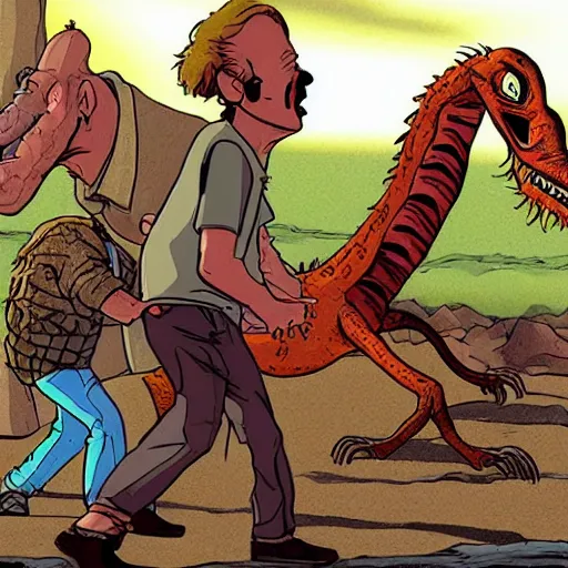 Image similar to tremors Saturday morning cartoon