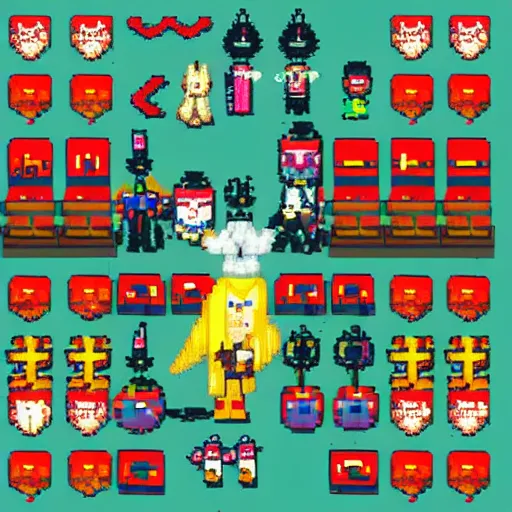 Image similar to a pixel art picture of an android girl with a gun, the bunny - children army charges into battle, pixel art, featured on pixiv, pixiv contest winner, 2 d game art, # pixelart, rough, sense of awe, kinetic