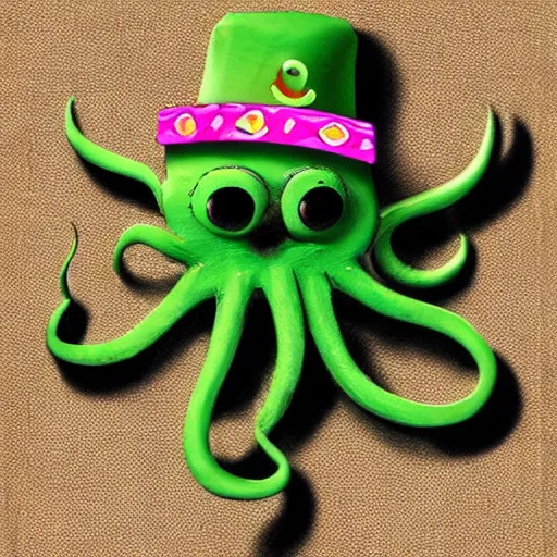 Image similar to octopus with a sombrero