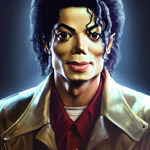 Image similar to michael jackson in fallout 7 6, anatomy, bathed in light, highly detailed, photorealistic, artstation, smooth, sharp focus, illustration, unreal engine 5, 8 k, art by artgerm and greg rutkowski and edgar maxence
