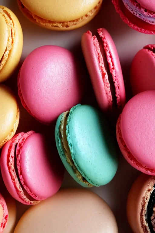 Prompt: photo of macarons, high quality, 8 k