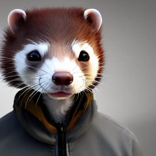 Image similar to a anthropomorphic ferret is walter white, hyperdetailed, artstation, cgsociety, 8 k