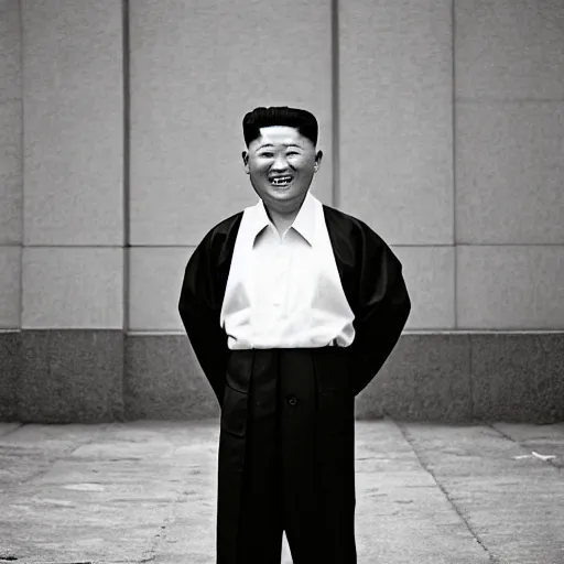 Prompt: photography of smiling north korean kim chen in by araki nobuyoshi. kim chen in wearing ( traditional - ukrainian shirt ) designed by taras shevchenko.