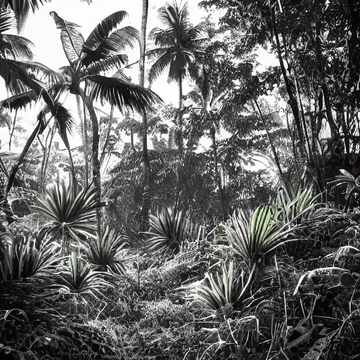 Image similar to surreal jungle on beach