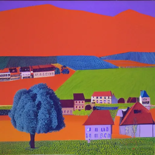 Image similar to david hockney dreams burg güssing südburgenland