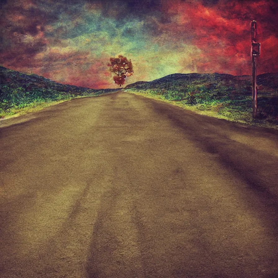 Image similar to artwork about the metaphorical road that clears all doubts from your mind