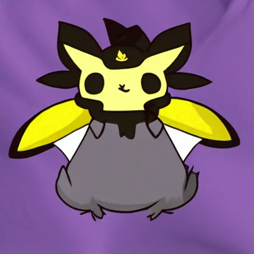 Prompt: stoned pichu, high, marijuana