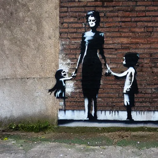 Prompt: . by banksy