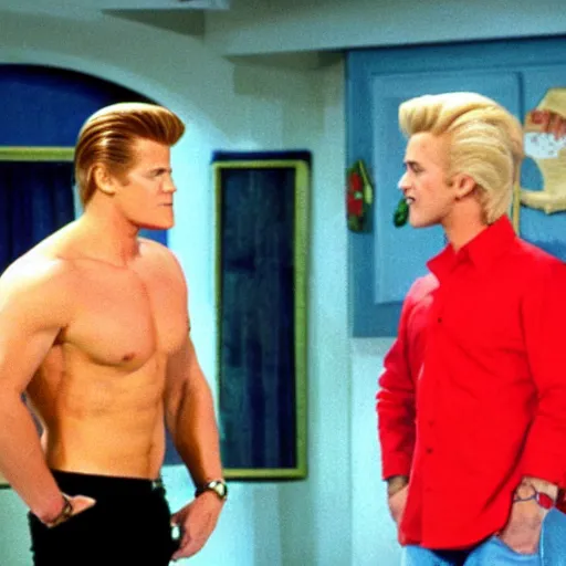 Prompt: Johnny Bravo in That 70's Show (1998)