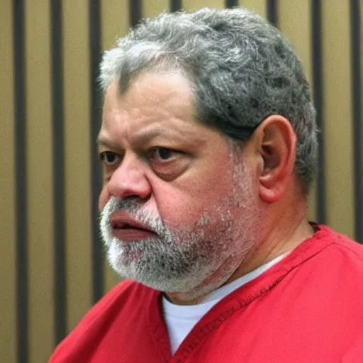 Image similar to Luis Inácio Lula da Silva with prison clothes in Jail, photograph