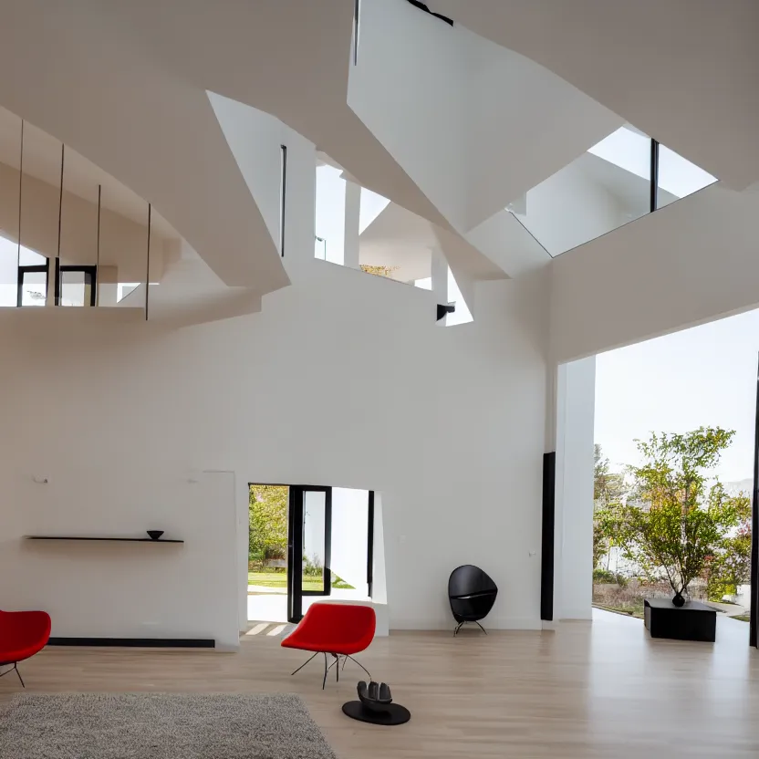 Image similar to Interior photograph of a bright modern house, 8k, ultra HD