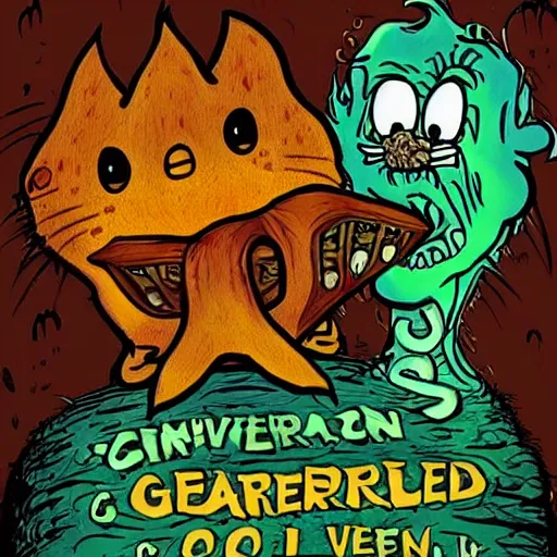 Image similar to Garfield Lovecraftian Horror