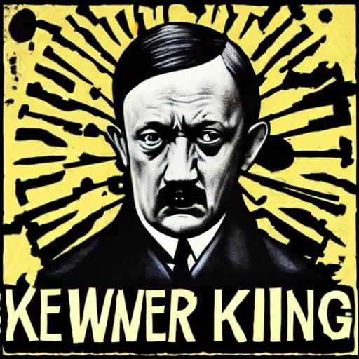 Image similar to Hitler zombie king of the new world order