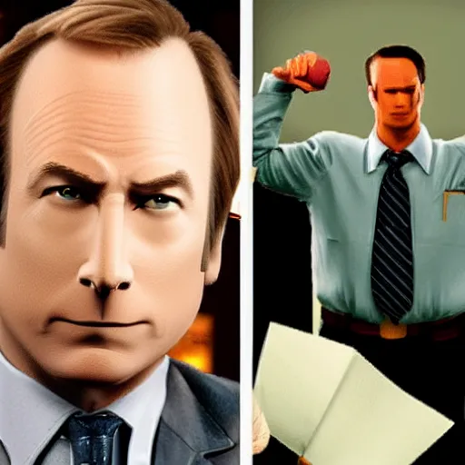 Image similar to bob odenkirk as phoenix wright