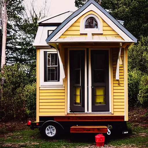 Image similar to Victorian tiny house. Photographed with Leica Summilux-M 24 mm lens, ISO 100, f/8, Portra 400