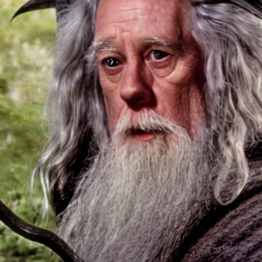 Image similar to A Still of Patrick McGoohan as Gandalf in The Lord of the Rings (2001)