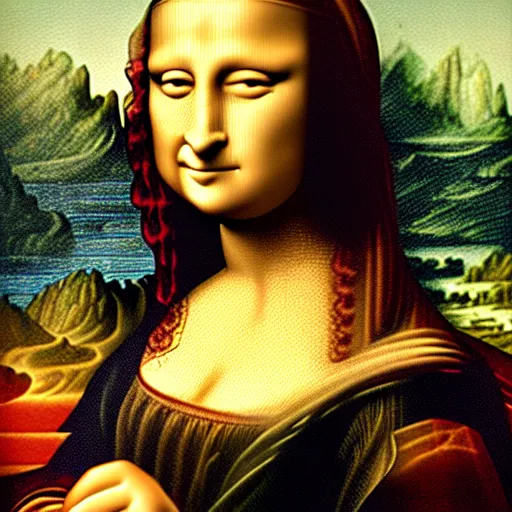 mona lisa in the style of ancient mosaic | Stable Diffusion | OpenArt