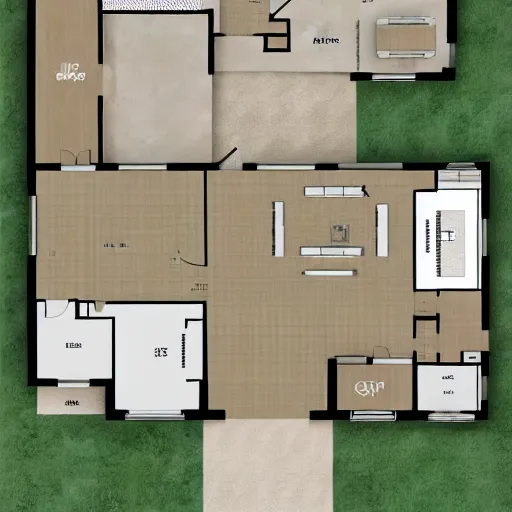 Image similar to floor plan to a modern contemporary home