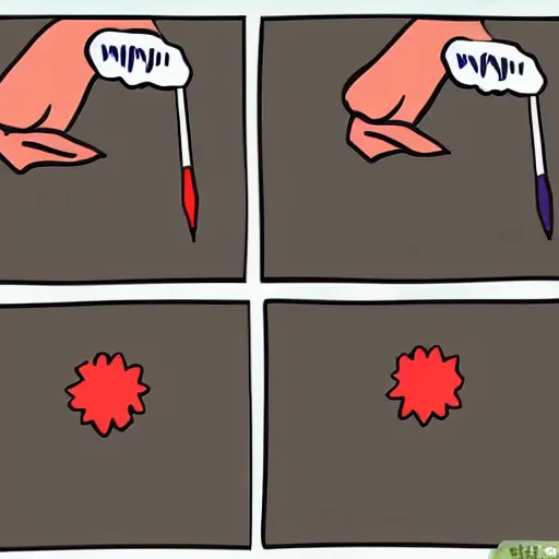 Image similar to wikihow illustration explaining the art of prompt writing