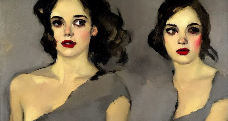 Image similar to painting by malcolm t liepke, young woman, detailed, stunning