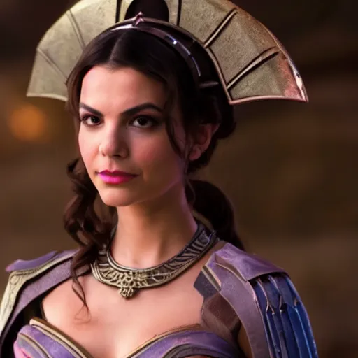 Prompt: victoria justice as princess padme in star wars episode 3, 8 k resolution, cinematic lighting, anatomically correct