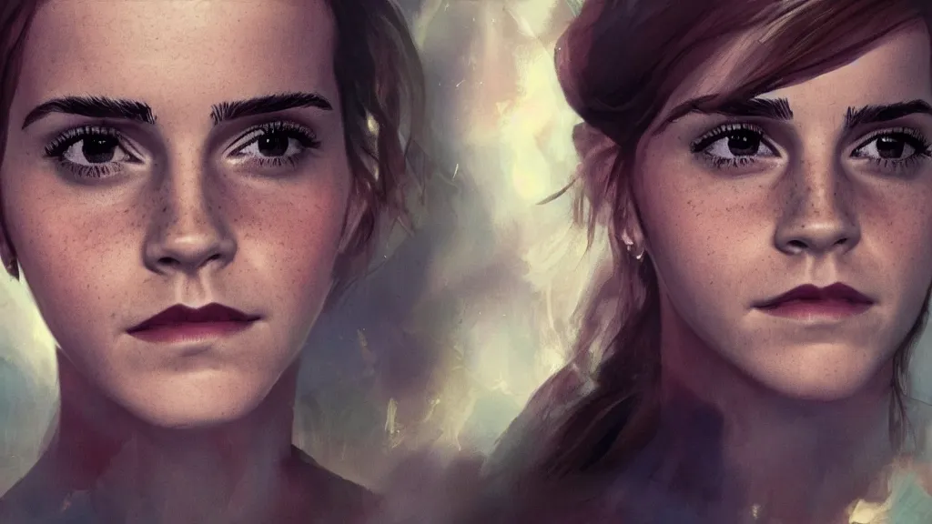 Image similar to emma watson, marry, ceremony, concept art, generated by artificial intelligence, 8K UHD, trending on artstation, extremely detailed