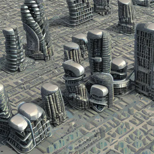 Image similar to a futuristic city from the year 5 0 7 0