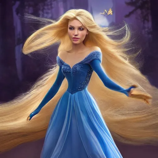 Prompt: disney princess with long blonde hair wearing elegant silk dress yelling at xbox : : weta disney pixar movie still photo : : hi - fructose, decadent highly - detailed digital painting, symmetrical face, golden ratio, octane render, artstation, smooth, sharp focus, artgerm, mucha, loish, wlop