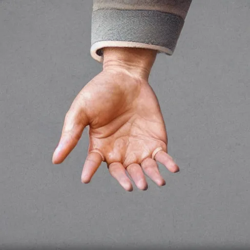 Image similar to a normal human hand