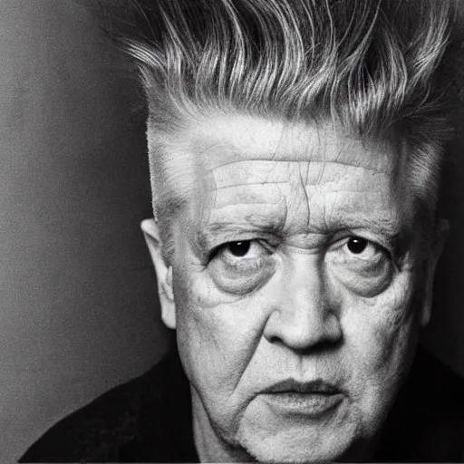 Image similar to “ promo photo of character from david lynch movie ”