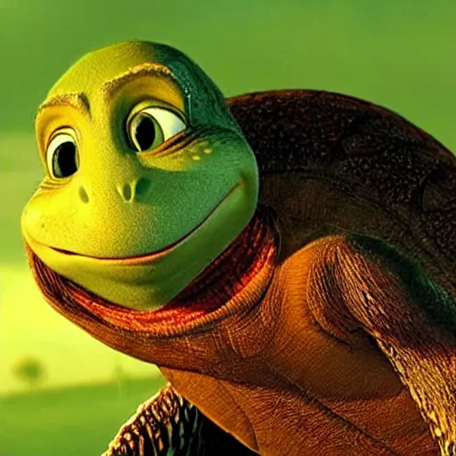 Image similar to the turtle from the movie over the hedge, reaction image