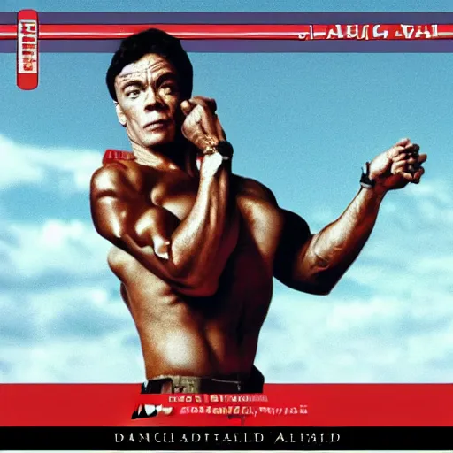 Prompt: jean Claude van Damme's album art