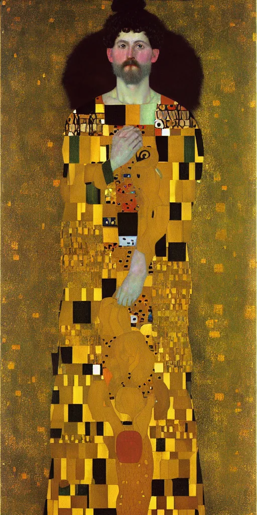 Prompt: vytautas the great by gustav klimt