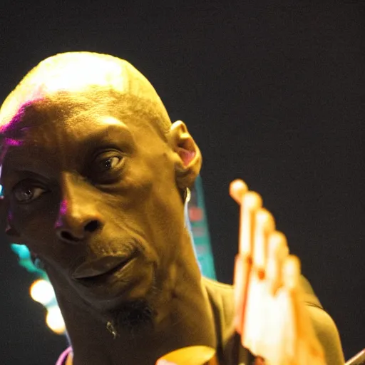 Prompt: maxi jazz playing with blocks