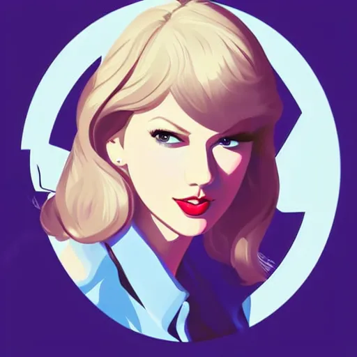 Prompt: taylor swift, clean cel shaded vector art. shutterstock. behance hd by lois van baarle, artgerm, helen huang, by makoto shinkai and ilya kuvshinov, rossdraws, illustration.