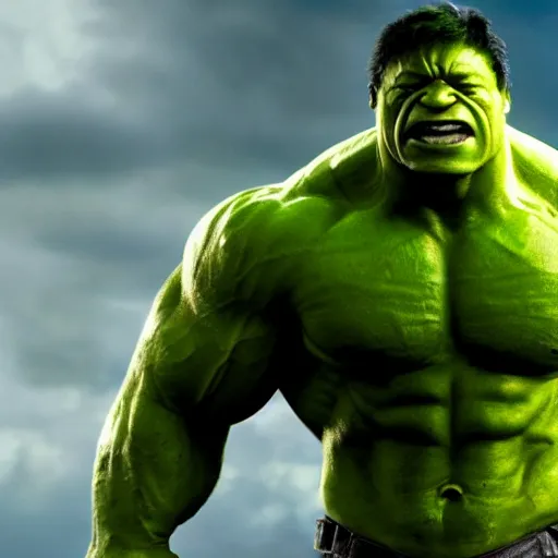 Image similar to dwayne johnson as hulk, marvel cinematic universe, mcu, 4 k, raw, unedited, green skin, symmetrical balance, in - frame,