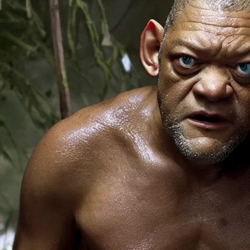 Image similar to Laurence fishburne as gollum