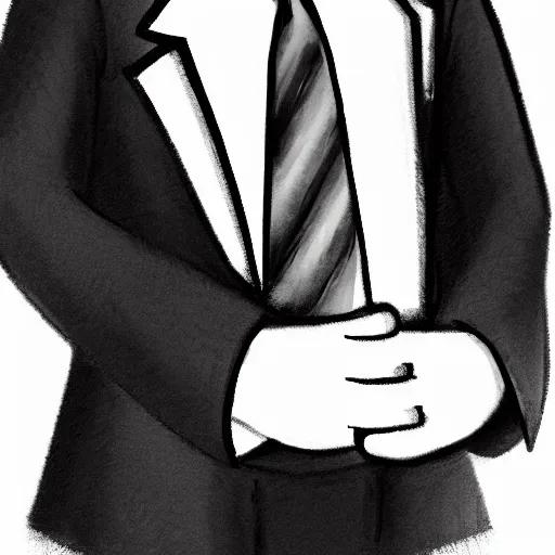 Image similar to autographed pencil sketch of an anthropomorphic male fox furry fursona in a tuxedo with medium length black hair, handsome eyes, posing with hands in pocket, hdr photograph of notebook
