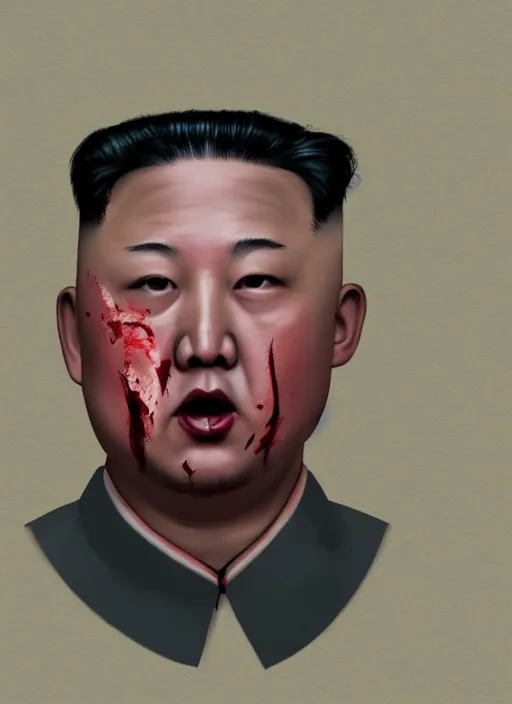 Prompt: Kim Jong-un as a killer on Dead by Daylight character, portrait