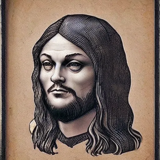 Image similar to leonardo di caprio as leonardo da vinci