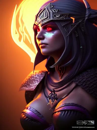 Image similar to dark sorceress, warcraft, dark souls : : illustrated by artgerm, moebius : : quixel megascans, ray - tracing, redshift render, 8 k, insanely detailed and intricate, elegant, design, weta digital, imaginefx, photorealism, character design