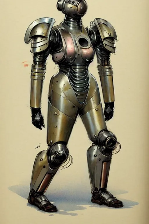 Prompt: ( ( ( ( ( 1 9 5 0 s retro future art deco exoskeleton armor design. muted colors. ) ) ) ) ) by jean - baptiste monge!!!!!!!!!!!!!!!!!!!!!!!!!!!!!!