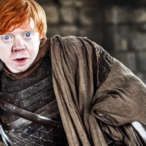 Image similar to rupert grint as ron weasley in game of thrones