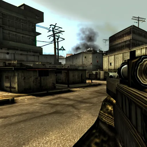 Prompt: ingame screenshot of modern warfare 2