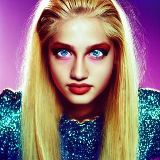 Image similar to cute blonde girl by David Lachapelle