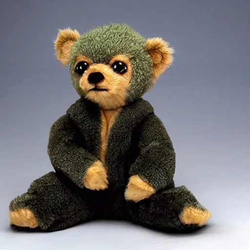 Prompt: yoda teddy bear