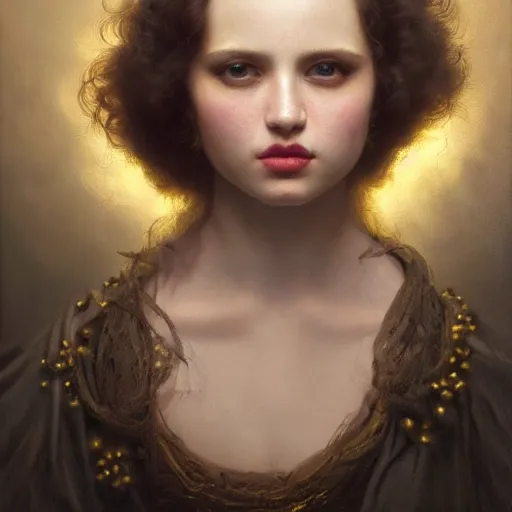 Image similar to highly detailed oil painting | very intricate | cinematic lighting | award - winning | super cute fluffy chick | by roberto ferri, by tom bagshaw, by j. c. leyendecker and klimt, beautiful cinematic light, american romanticism, by austin osman spare, artstation, cgsociety, official art, octane