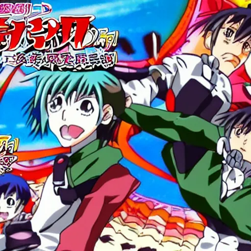 Prompt: screenshot from 1 9 9 9 anime series tokubetsu battles