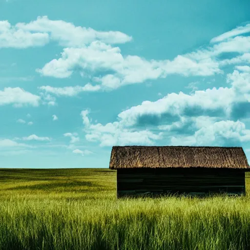 Prompt: grasslands, ( house )!!, [ 4 k photorealism ]!!!, trending on unsplash, intricate, zoomed out photography